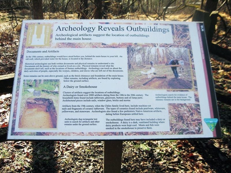 Archeology Reveals Outbuildings Marker image. Click for full size.