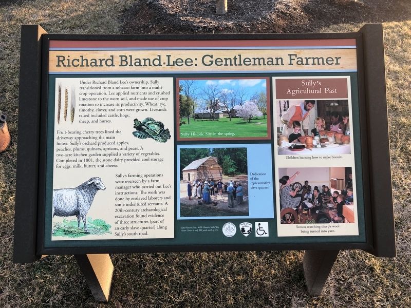 Richard Bland Lee: Gentleman Farmer Marker image. Click for full size.