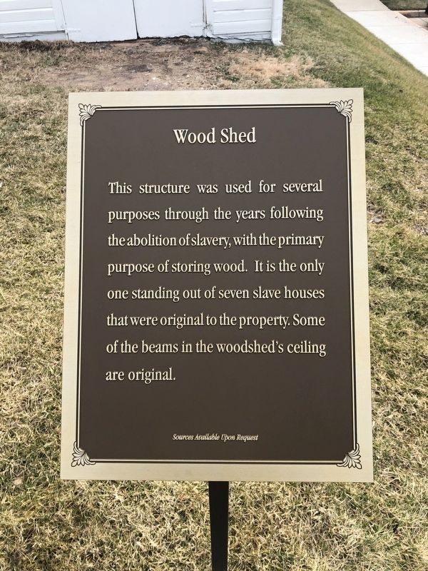 Wood Shed Marker image. Click for full size.