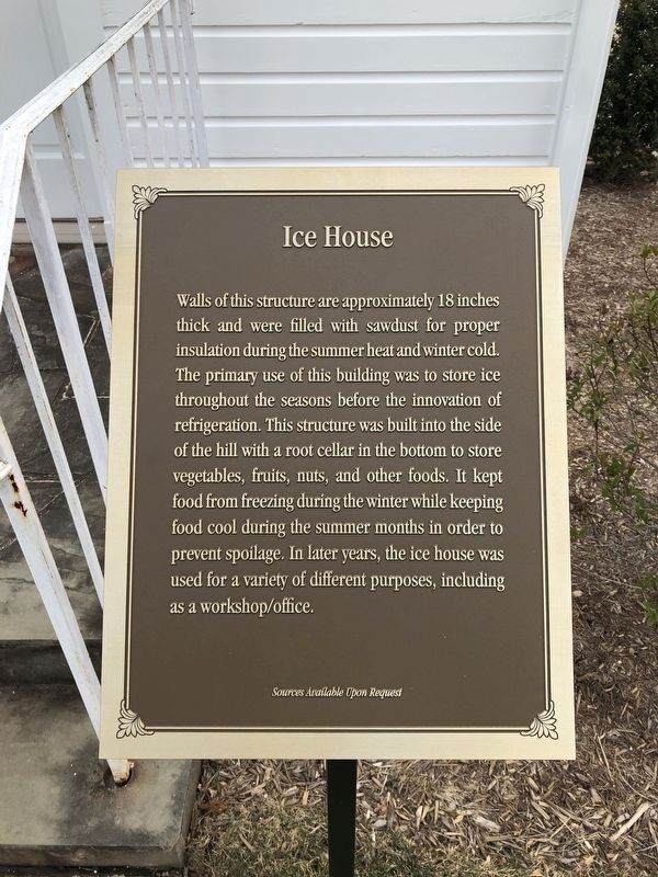 Ice House Marker. Click for full size. Ice House Marker image. Click for full size.