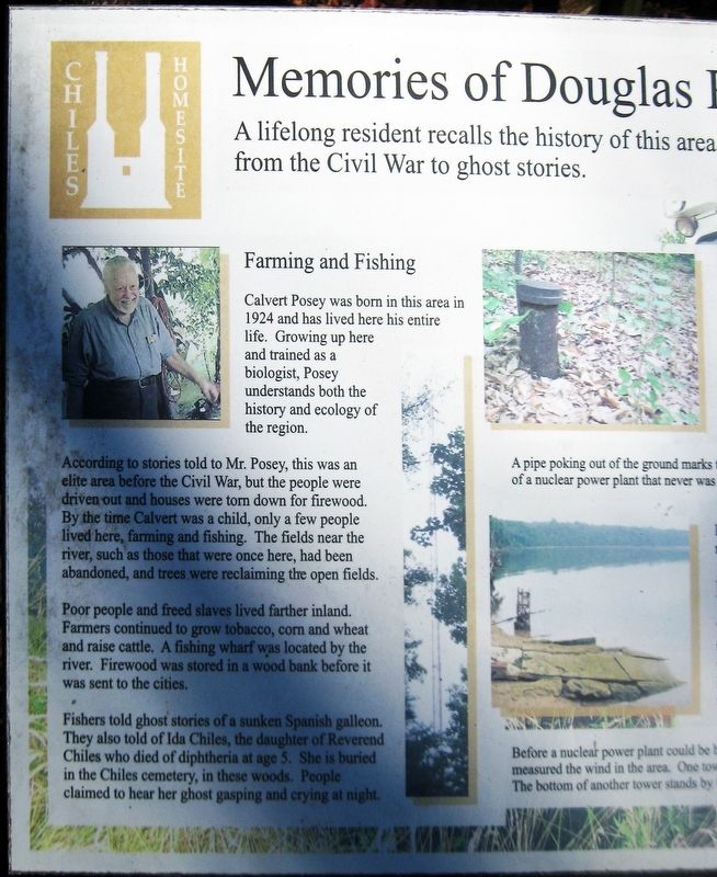 Memories of Douglas Point Marker (Left Half) image. Click for full size.