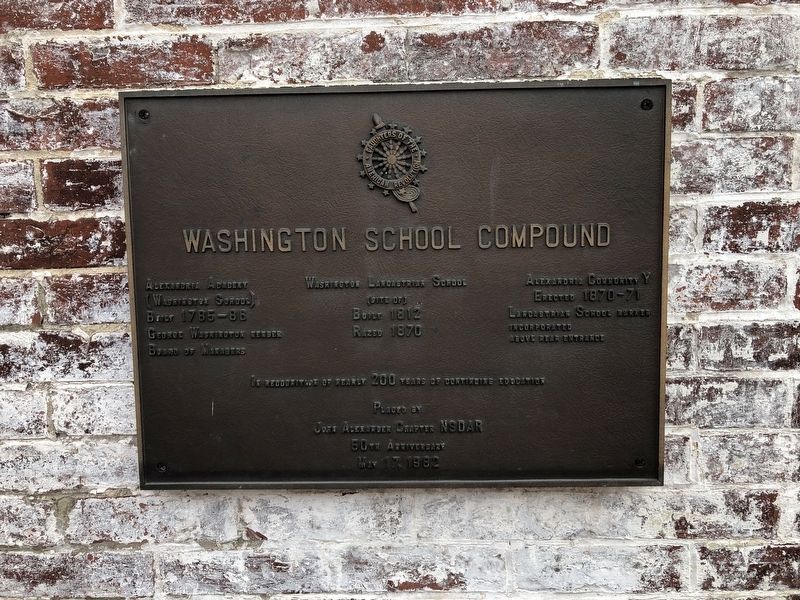 Washington School Compound Marker image. Click for full size.