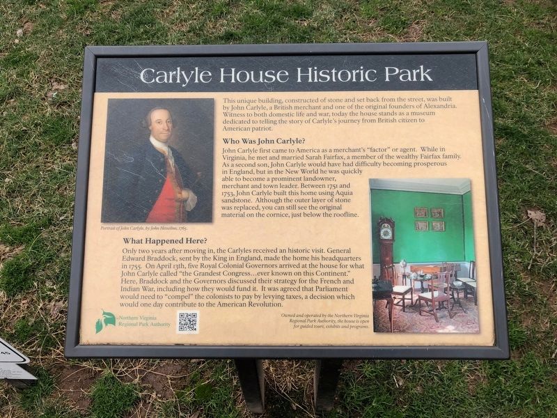 Carlyle House Historic Park Marker image. Click for full size.