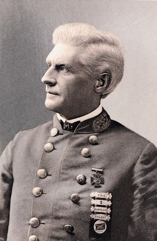 James MacGill, later in life, wearing his veterans' organization uniform. image. Click for full size.