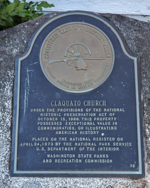 Claquato Church Marker. Click for full size. Claquato Church Marker image. Click for full size.