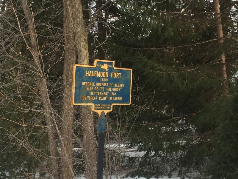 Halfmoon Fort Marker image. Click for full size.