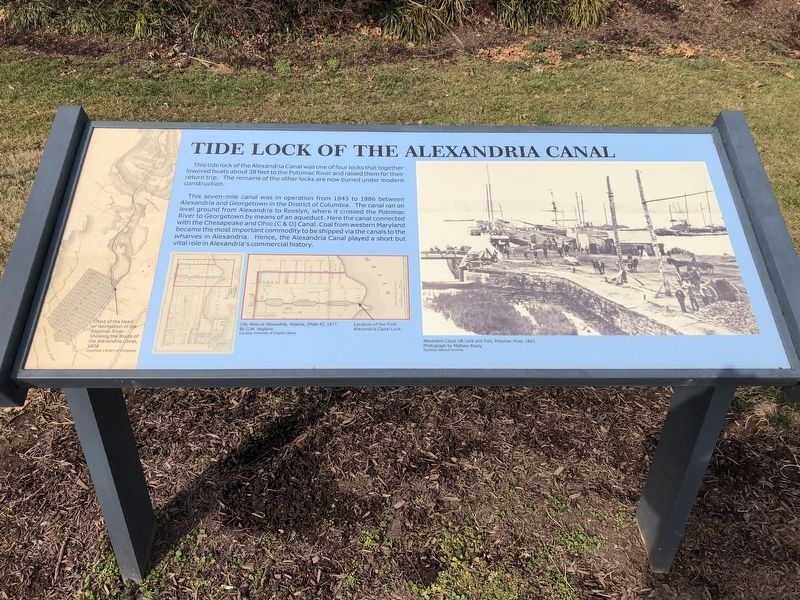 Tide Lock of the Alexandria Canal Marker image. Click for full size.