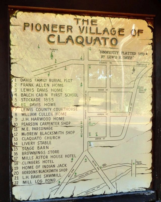 Village of Claquato Map detail image. Click for full size.