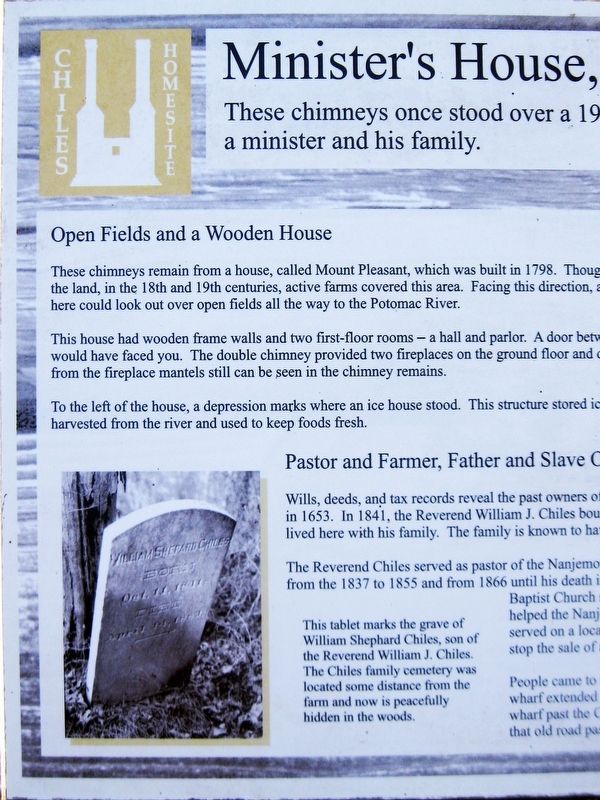 Minister's House, Family Farm Marker (Left Half) image. Click for full size.