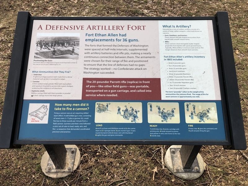 A Defensive Artillery Fort Marker image. Click for full size.