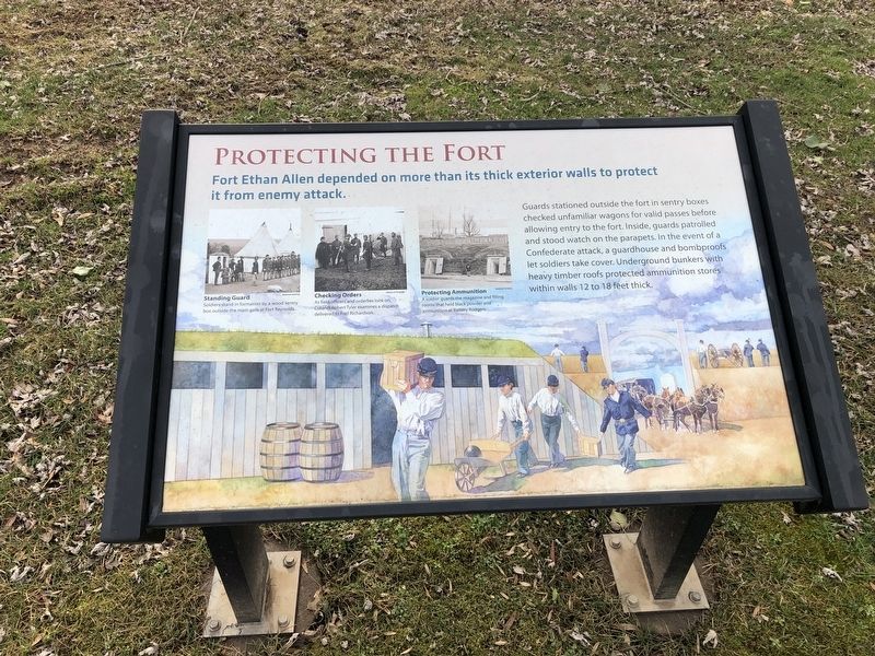 Protecting the Fort Marker image. Click for full size.
