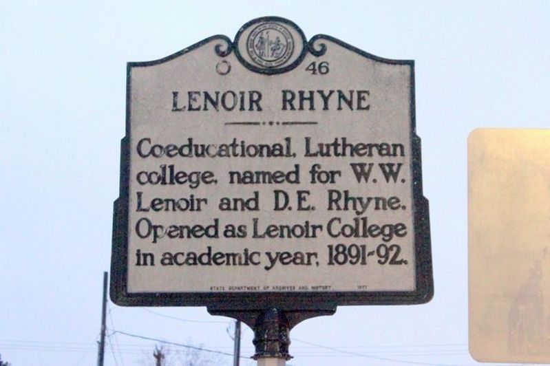 Lenoir Rhyne Marker image. Click for full size.