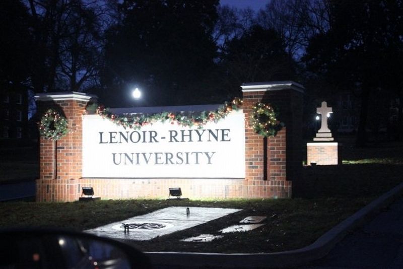 Lenoir Rhyne University entrance image. Click for full size.