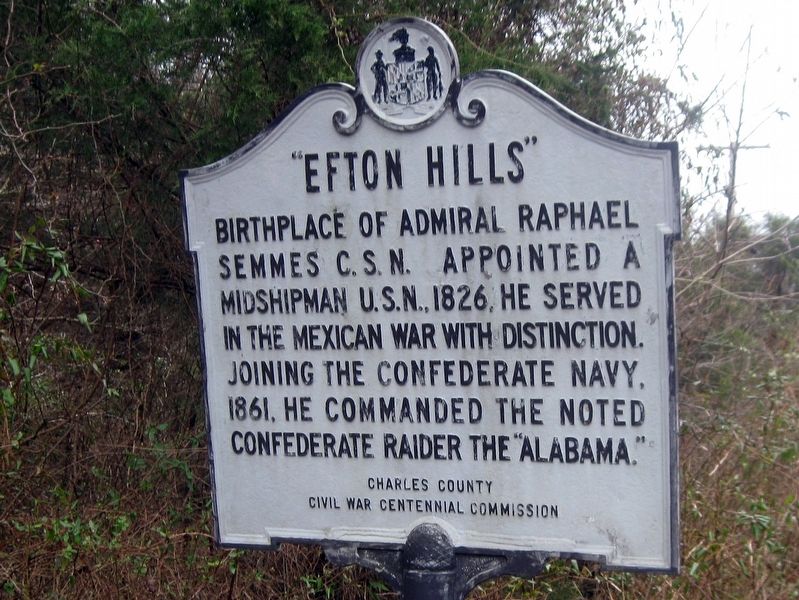Efton Hills Marker image. Click for full size.