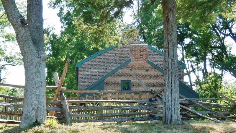 1834 Clayville Tavern, Clayville Historic Site (<i>north side; view from near marker</i>) image. Click for full size.