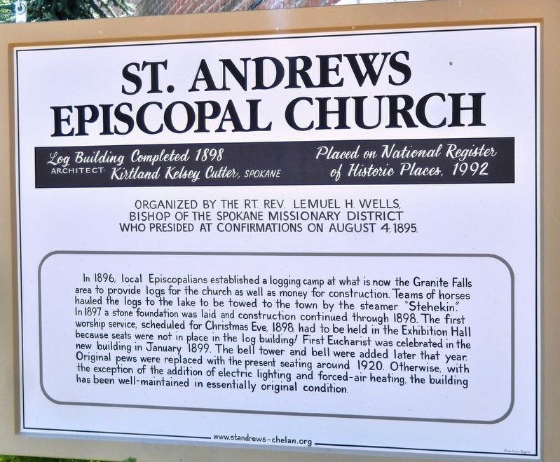 St. Andrews Episcopal Church Marker image. Click for full size.