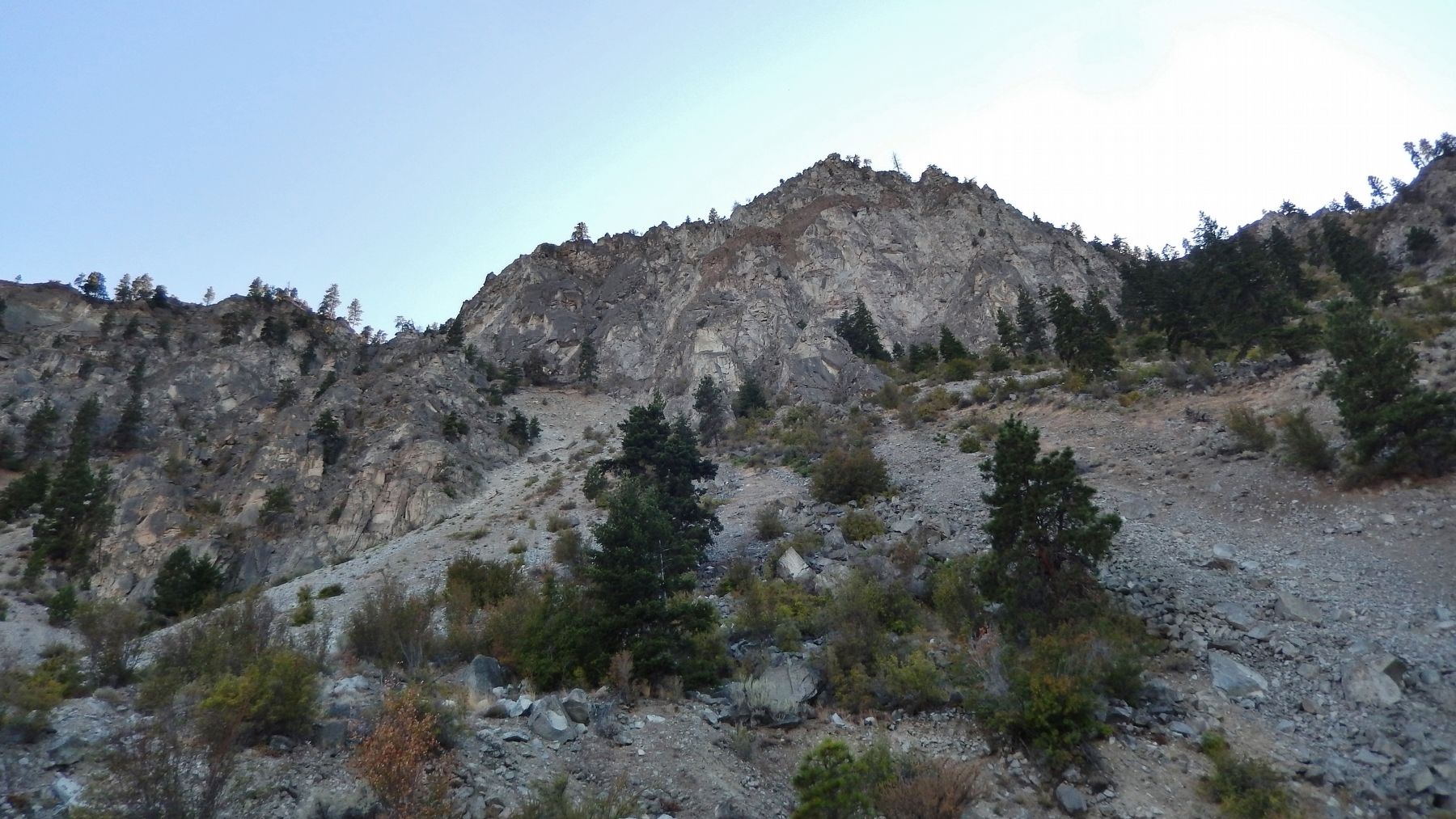 Broken Mountain (<i>view from marker</i>) image. Click for full size.
