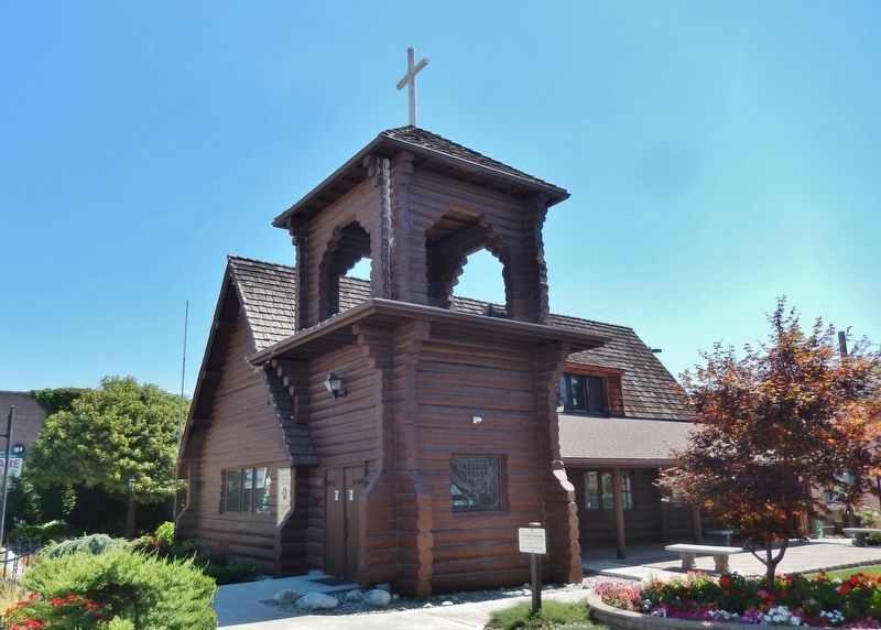 St. Andrews Episcopal Church (<i>northwest corner & bell tower; view from near marker</i>). Click for full size. St. Andrews Episcopal Church (<i>northwest corner & bell tower; view from near marker</i>) image. Click for full size.