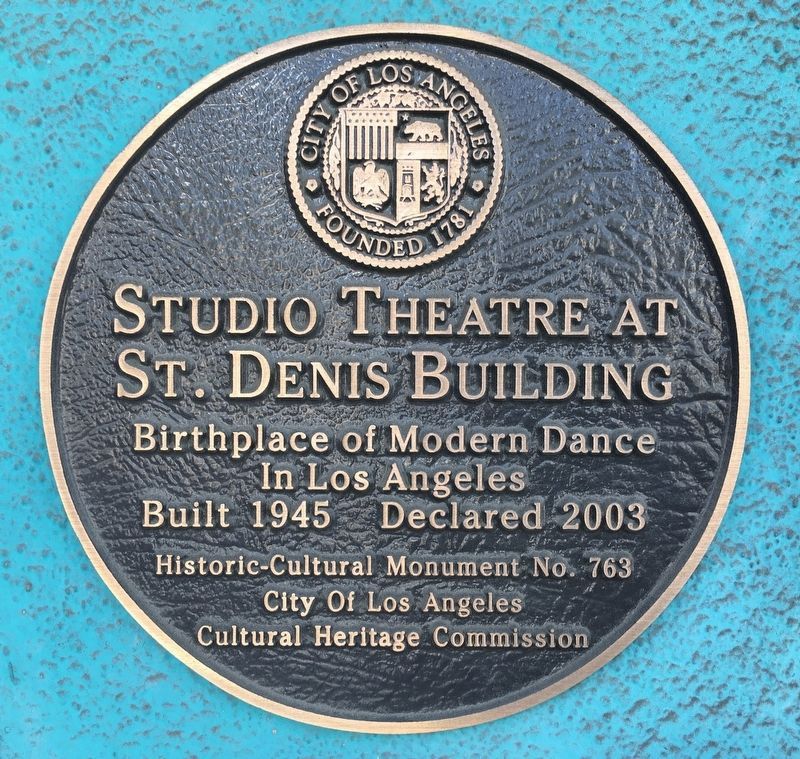 Studio Theatre Marker. Click for full size. Studio Theatre Marker image. Click for full size.
