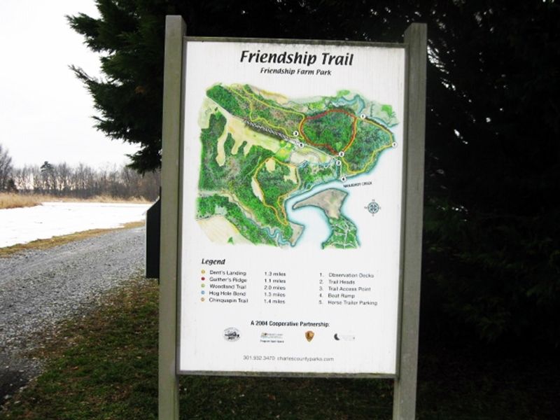 Friendship Farm Trail Map image. Click for full size.