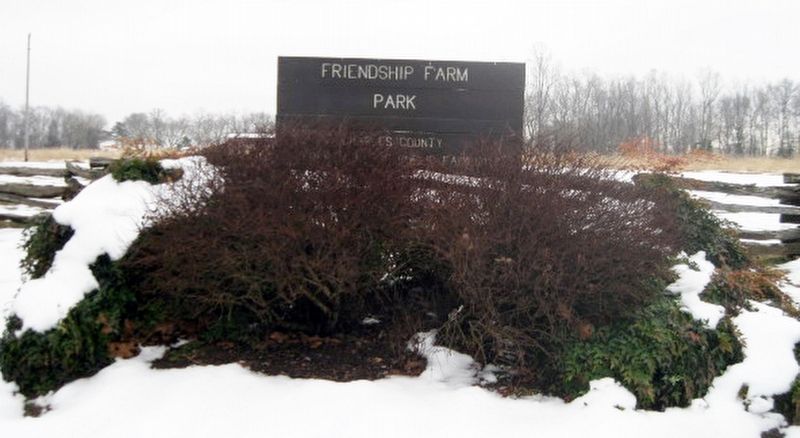 Friendship Farm Park Entrance Sign image. Click for full size.