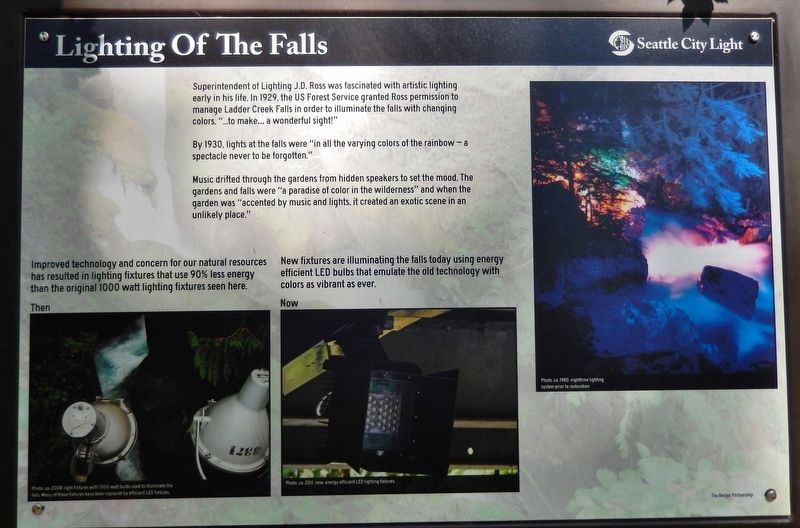 Lighting of the Falls Marker. Click for full size. Lighting of the Falls Marker image. Click for full size.