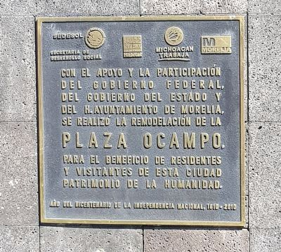 An additional Melchor Ocampo Marker. Click for full size. An additional Melchor Ocampo Marker image. Click for full size.