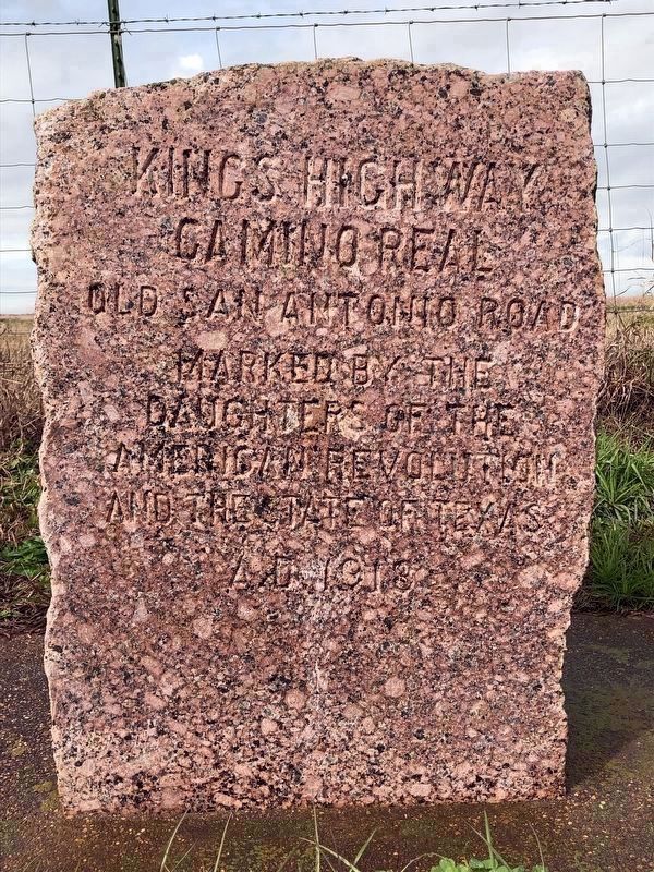 Kings Highway/Camino Real Marker. Click for full size. Kings Highway/Camino Real Marker image. Click for full size.