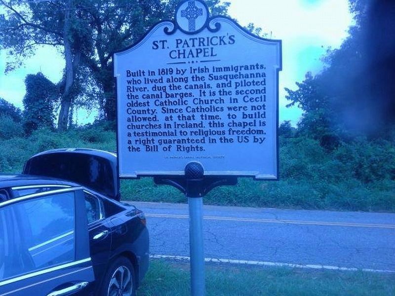 St. Patrick's Chapel Marker image. Click for full size.