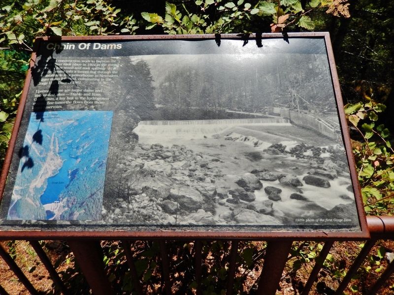 Chain of Dams Marker (<i>wide view</i>). Click for full size. Chain of Dams Marker (<i>wide view</i>) image. Click for full size.