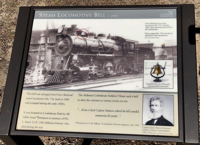 Steam Locomotive Bell Marker image. Click for full size.