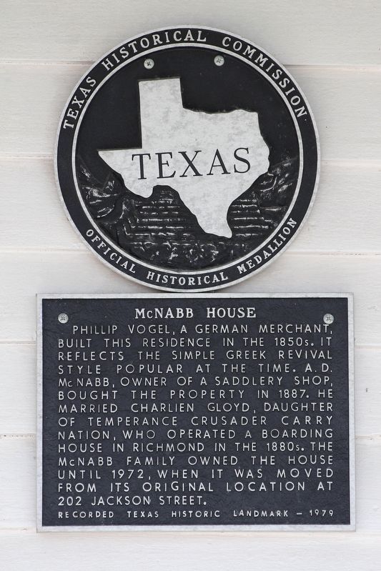 McNabb House Marker image. Click for full size.