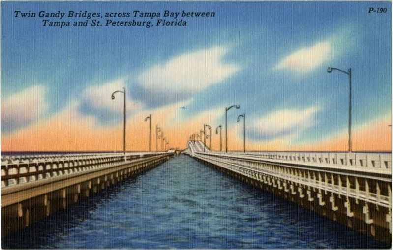 Gandy Bridge Postcard image. Click for full size.