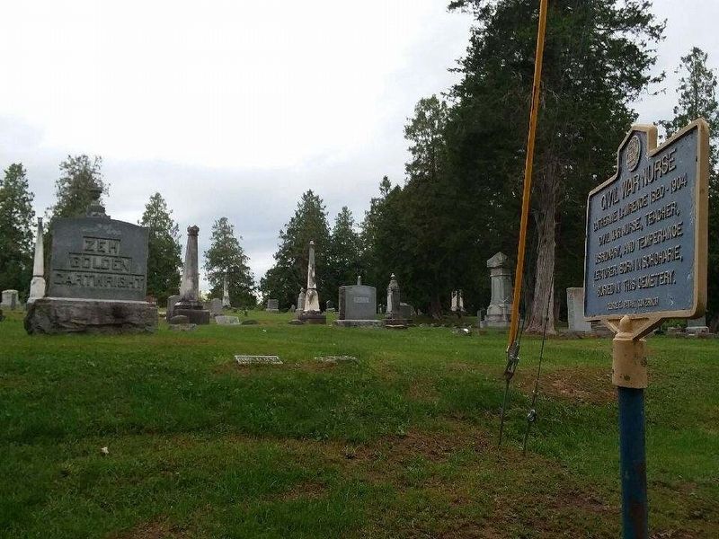 Civil War Nurse Marker. Click for full size. Civil War Nurse Marker image. Click for full size.