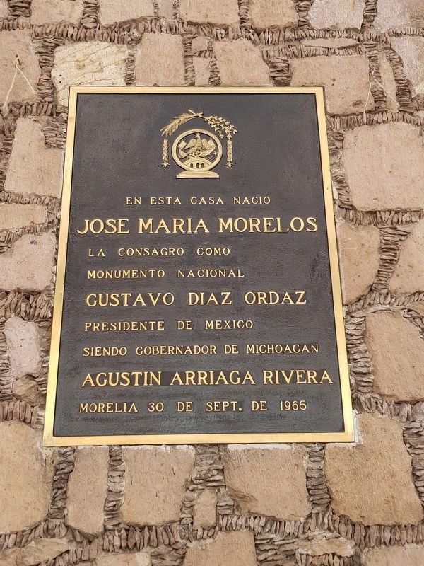 An additional José María Morelos Marker. Click for full size. An additional José María Morelos Marker image. Click for full size.
