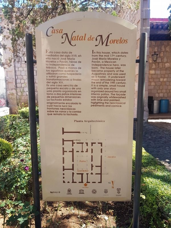 Birth House of Morelos Marker. Click for full size. Birth House of Morelos Marker image. Click for full size.