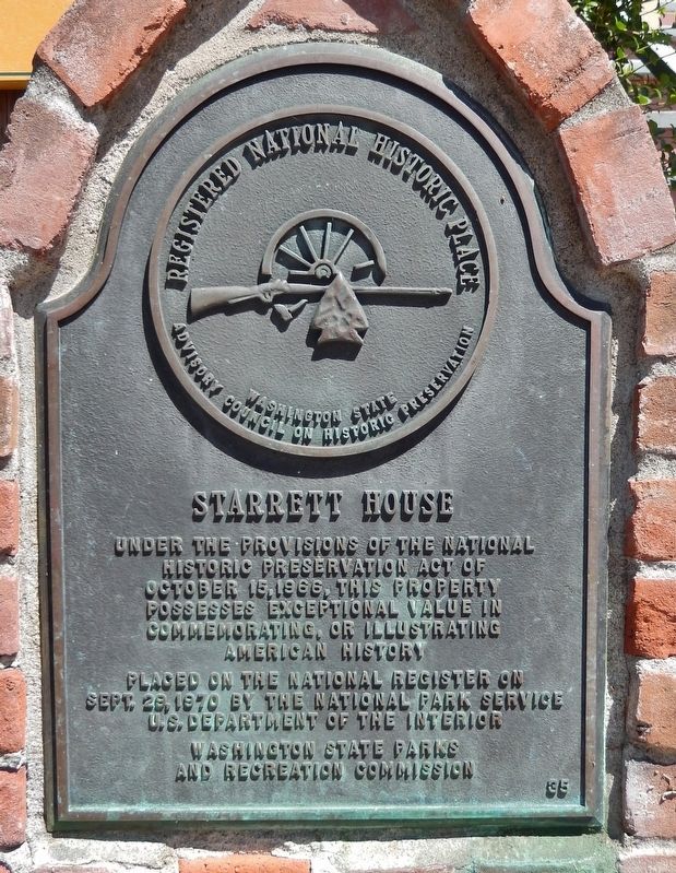 Starrett House Marker image. Click for full size.