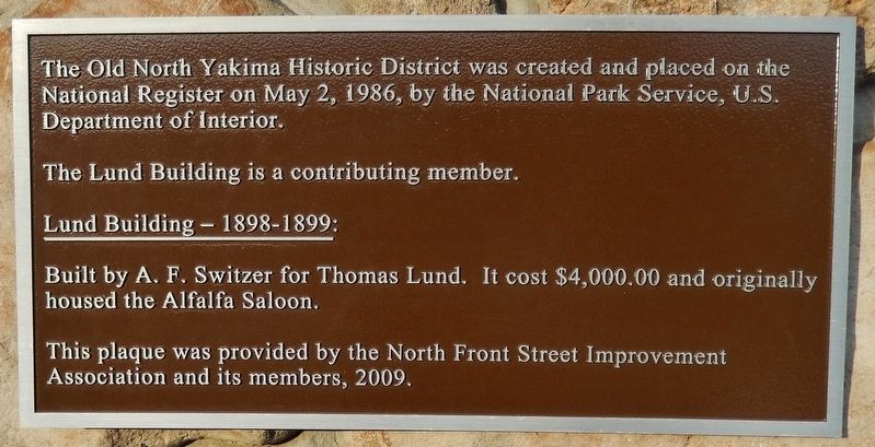 Lund Building Marker image. Click for full size.