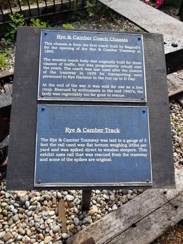 Rye & Camber Coach Chassis Marker. Click for full size. Rye & Camber Coach Chassis Marker image. Click for full size.