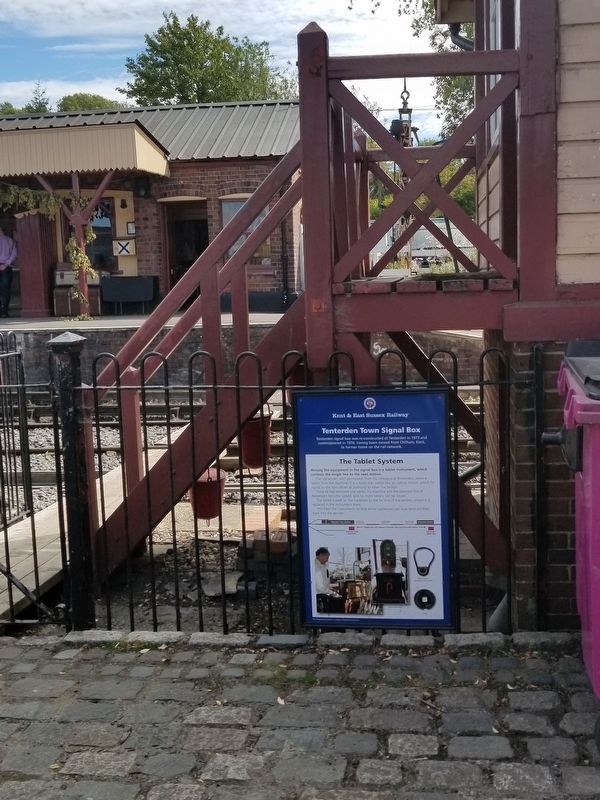 Tenterden Town Signal Box Marker. Click for full size. Tenterden Town Signal Box Marker image. Click for full size.