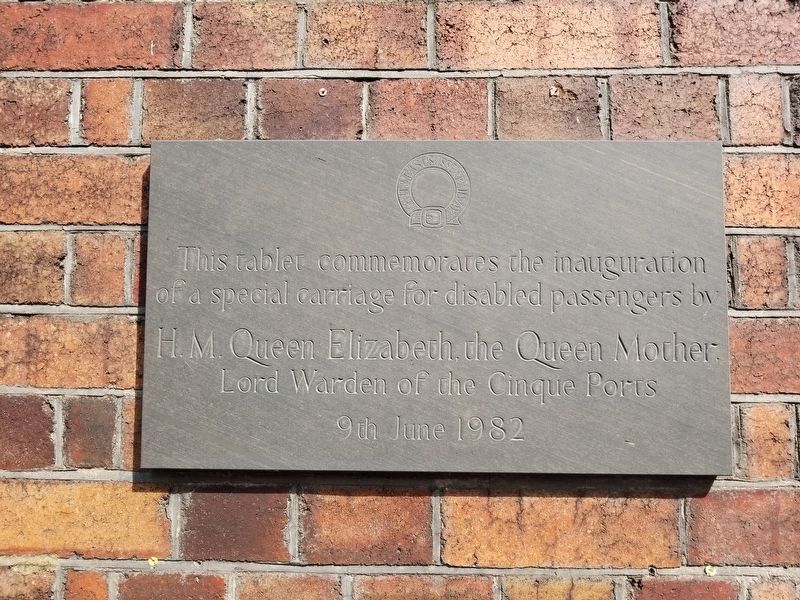 Royal Visit Tenterden Town Station Marker. Click for full size. Royal Visit Tenterden Town Station Marker image. Click for full size.
