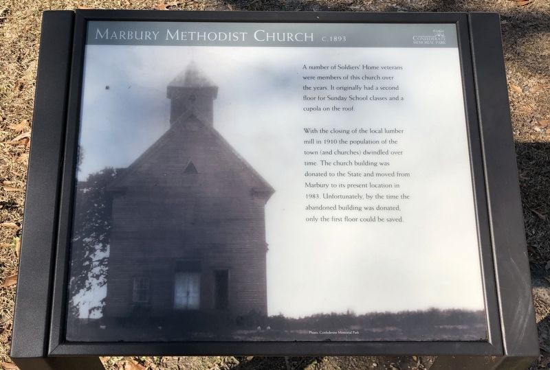 Marbury Methodist Church Marker. Click for full size. Marbury Methodist Church Marker image. Click for full size.