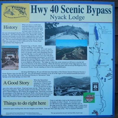 Nyack Lodge Marker. Click for full size. Nyack Lodge Marker image. Click for full size.