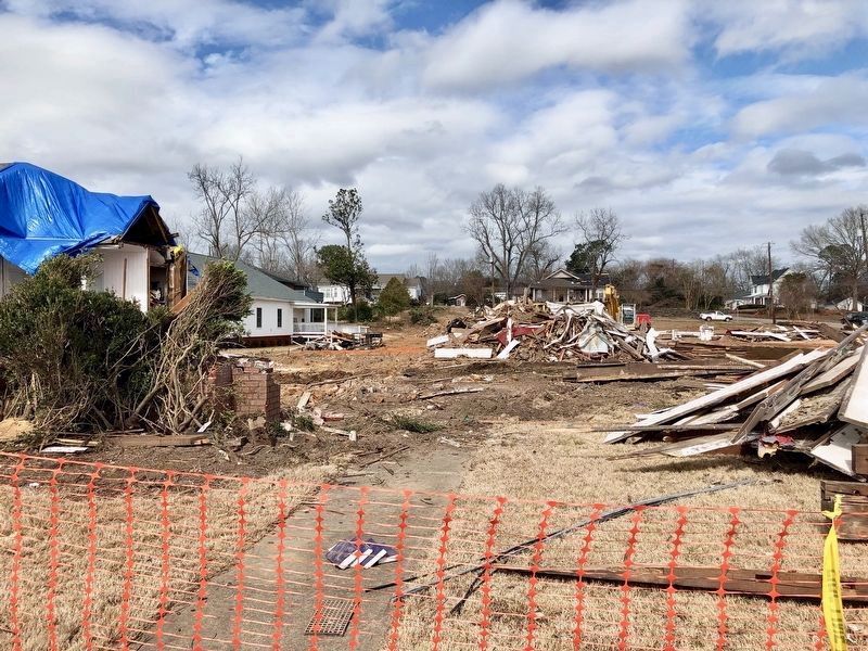 Wreckage of the First Presbyterian Church after EF-2 tornado.. Click for full size. Wreckage of the First Presbyterian Church after EF-2 tornado. image. Click for full size.