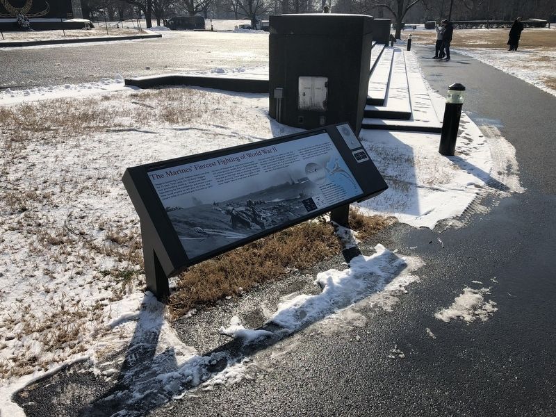 The Marines' Fiercest Fighting of World War II Marker. Click for full size. The Marines' Fiercest Fighting of World War II Marker image. Click for full size.