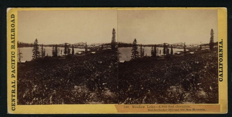 Meadow Lake circa late 1860's image. Click for full size.