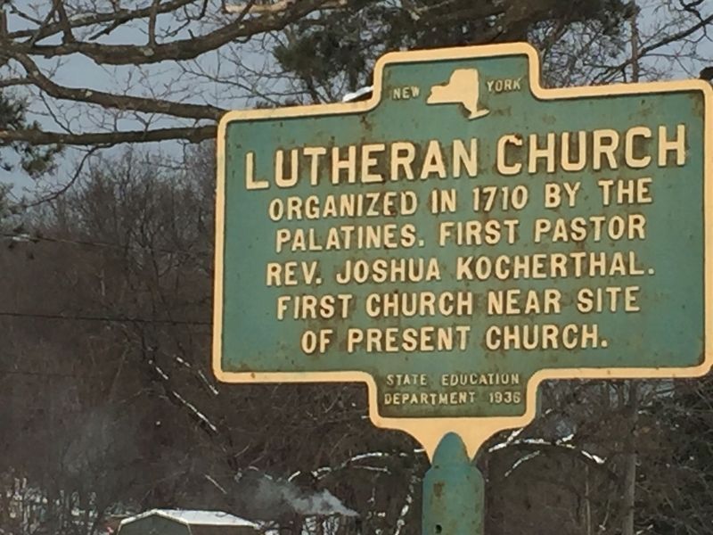 Lutheran Church Marker image. Click for full size.