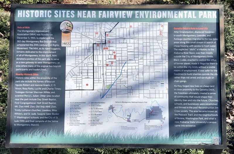 Historic Sites Near Fairview Environmental Park Marker. Click for full size. Historic Sites Near Fairview Environmental Park Marker image. Click for full size.