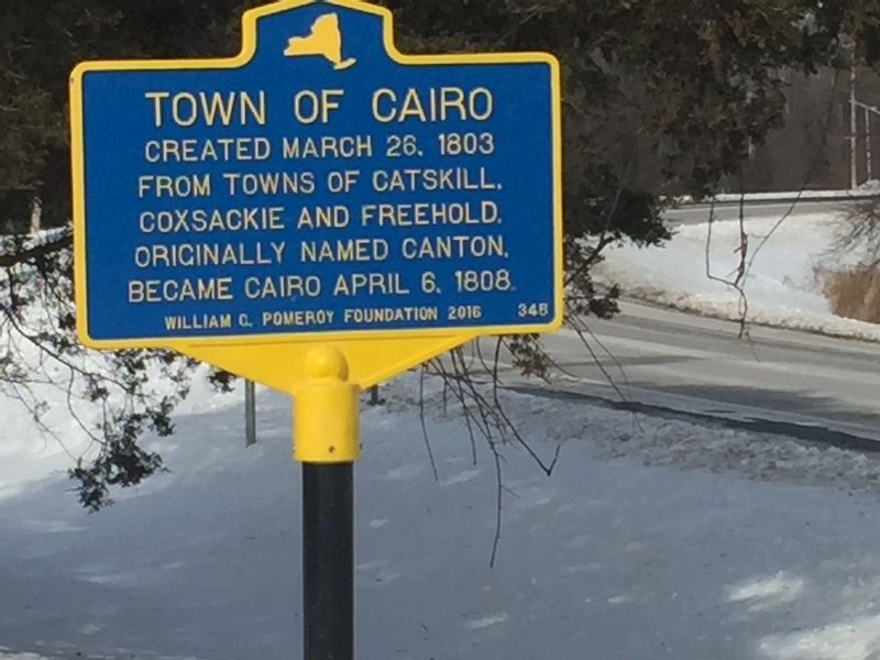 Town of Cairo Marker. Click for full size. Town of Cairo Marker image. Click for full size.