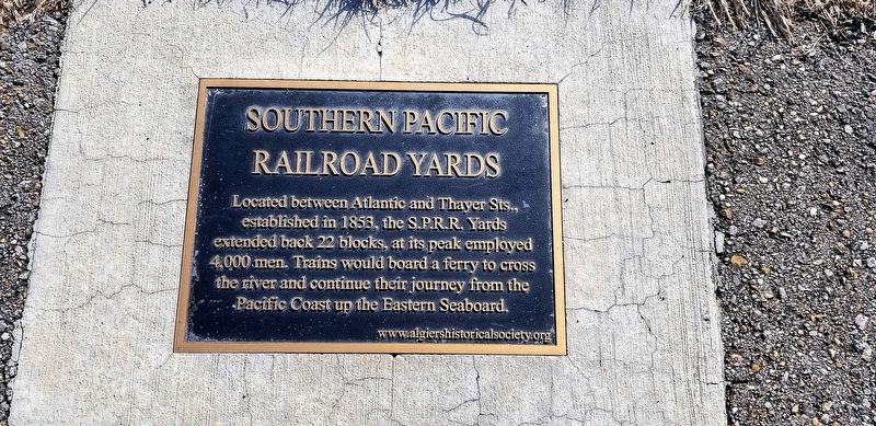 Southern Pacific Railroad Yards Marker image. Click for full size.